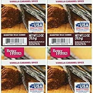 Better Homes and Gardens Vanilla Caramel Spice Wax Cubes – 4-Pack