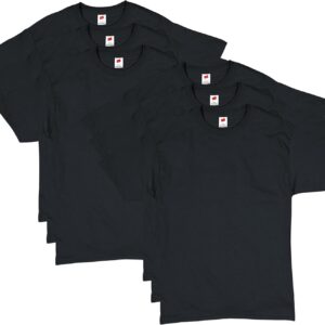 Hanes Ultimate Men’s 4-Pack Comfort Blend Dyed Crew Neck T-Shirt-Colors May Vary