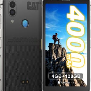 CAT S62 Rugged Cell Phone Unlocked (128GB, 4GB) 5.7″ IP68 Waterproof Android Smartphone, 12MP Dual Camera, All Day Battery, NFC, Fingerprint Unlock, Snapdragon 660 Nano Slot(Black) New