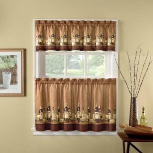 CHF Industries Wines Kitchen Curtain Set 24-inch Length