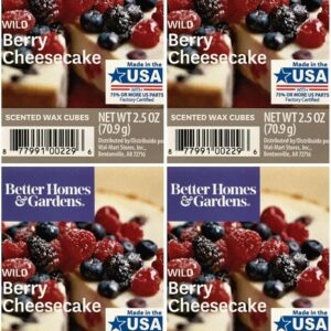 Better Homes and Gardens Wild Berry Cheesecake Wax Cubes – 4-Pack