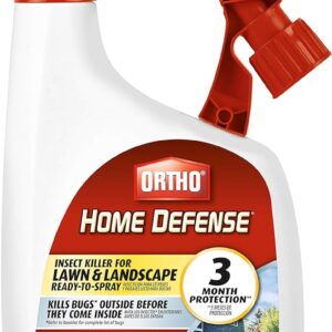 Ortho Home Defense Insect Killer for Lawn and Landscape Ready-To-Spray, Kills Ants, Ticks, Mosquitoes, Fleas & Spiders, Treats up to 5,300 sq. ft., 32 fl. oz.