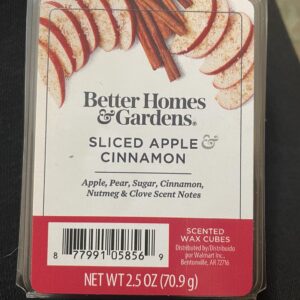 Better Homes and Gardens Sliced Apple Cinnamon Scented Wax Cubes – 4-Pack