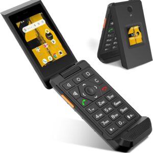 CAT S22 Smart Flip Phone Unlocked (16GB) 2.8″ Touchscreen Rugged Cell Phone Android 11, IP68 Water Resistant, T-Mobile 4G LTE GSM Single Nano Slot,Compatible with T-Mobile (New)